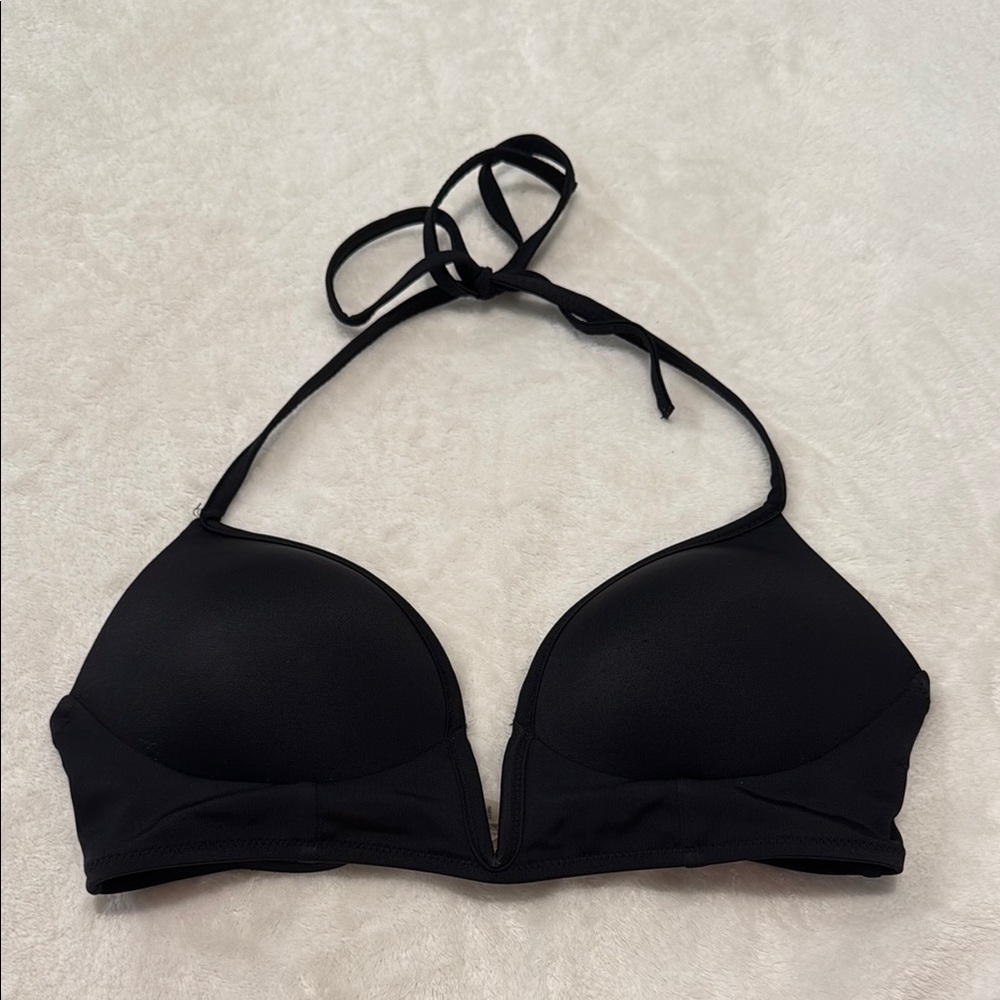 PINK Victoria's Secret Black Bikini Top